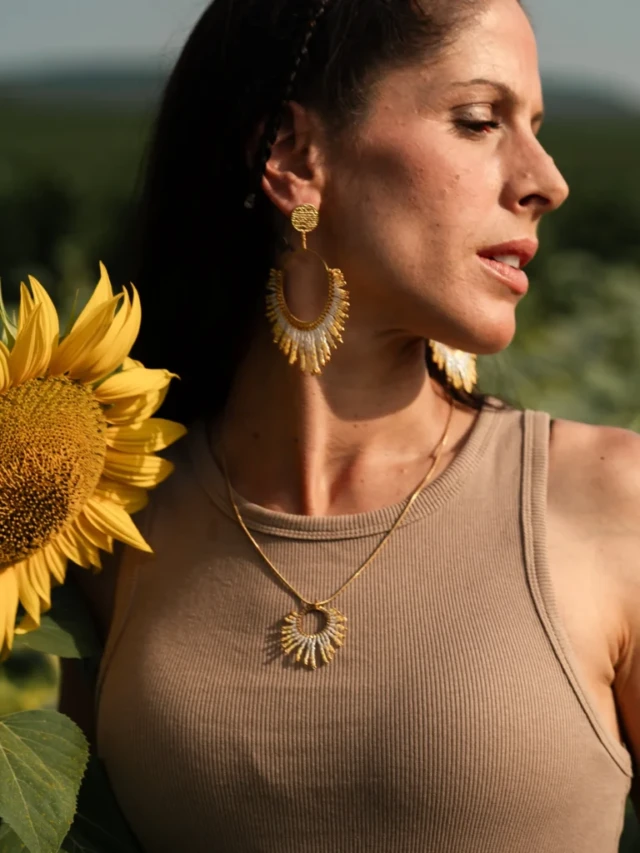 valdyria.com - Boucles D’oreilles Pendantes Mira Helia