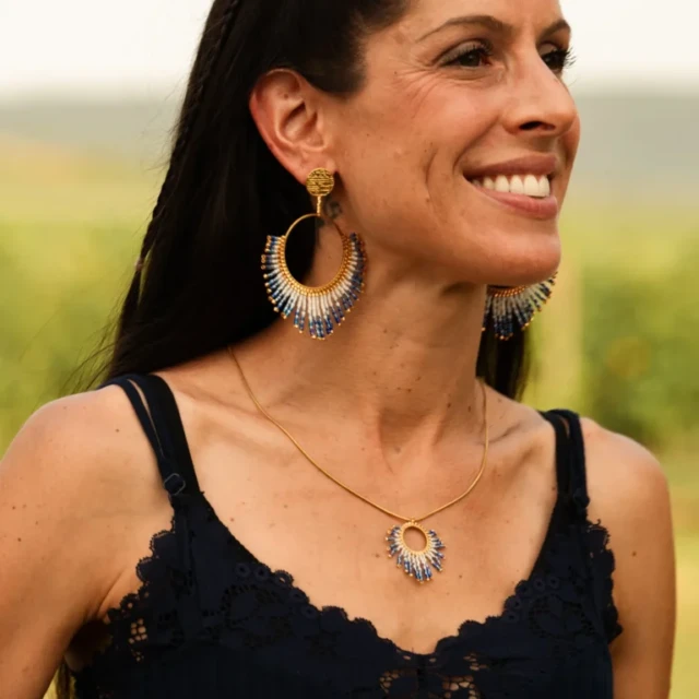 valdyria.com - Boucles D’oreilles Pendantes Mira Obscura