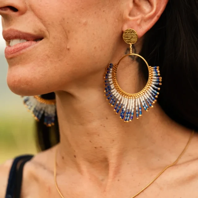 valdyria.com - Boucles D’oreilles Pendantes Mira Obscura