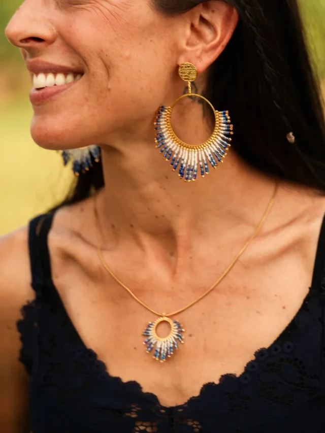 valdyria.com - Boucles D’oreilles Pendantes Mira Obscura