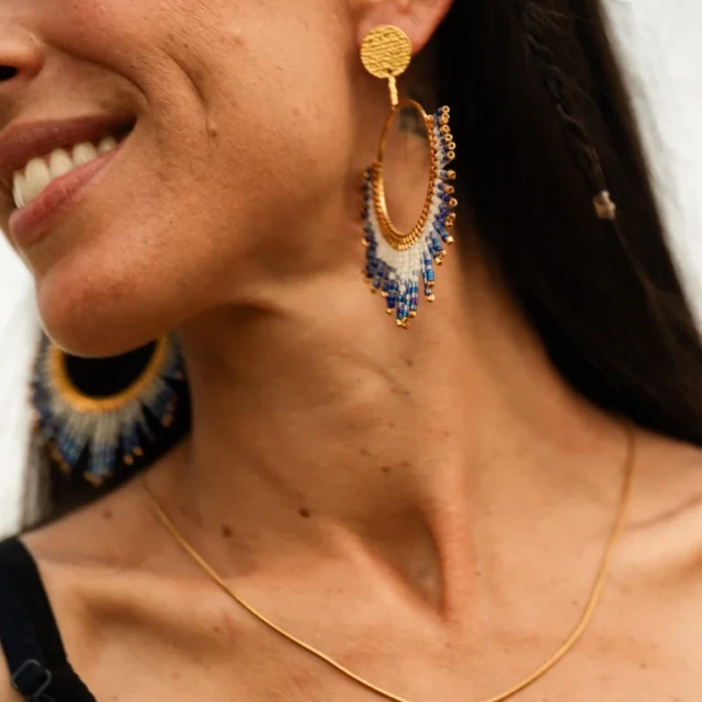 valdyria.com - Boucles D’oreilles Pendantes Mira Obscura