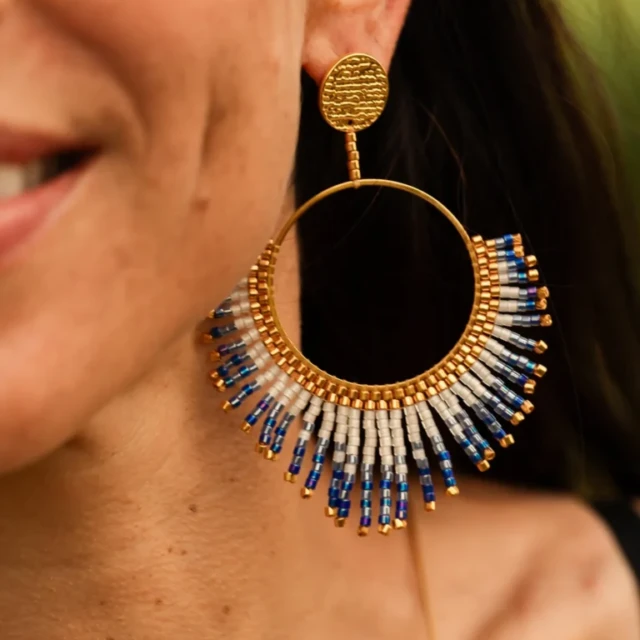 valdyria.com - Boucles D’oreilles Pendantes Mira Obscura