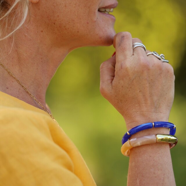 Bracelet Halo Azur Nomade – Lot de 2 par la marque Quintessence Quintessence - Bracelet Halo Azur Nomade – Lot de 2