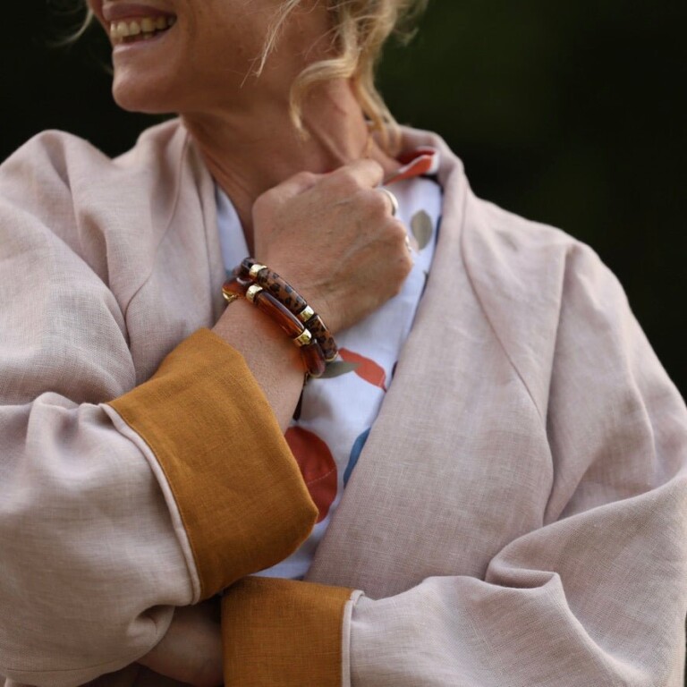 bracelet halo eclat fauve lot de 2 2683412 mile mila - Bracelet Halo Éclat Fauve – Lot de 2