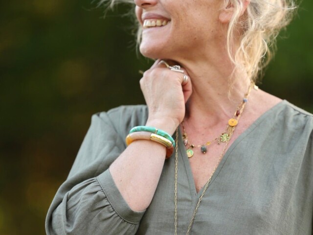 mile mila - Bracelet Halo Lagune Dorée – Lot de 2