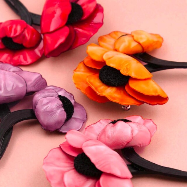 Ciléa Paris - Broche Agnès – Rouge