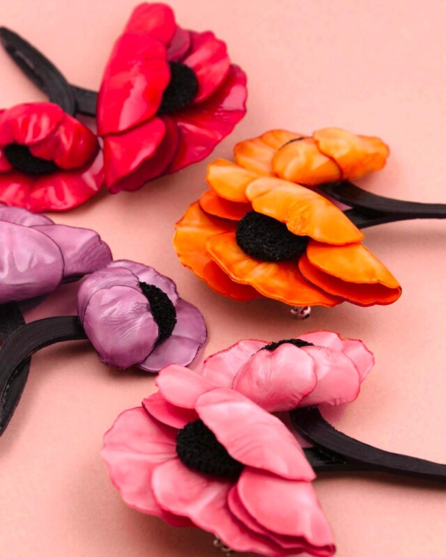 Ciléa Paris - Broche Agnès – Rouge