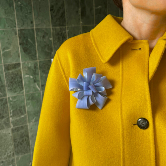 Ciléa Bijoux - Broche Ambre – Bleuet