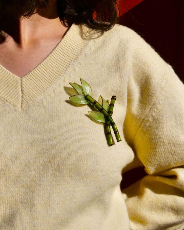 Ciléa Bijoux - Broche Bambou