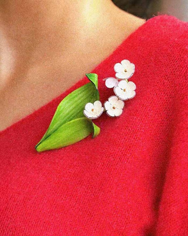Ciléa Paris - Broche Muguet – Sans / Grand