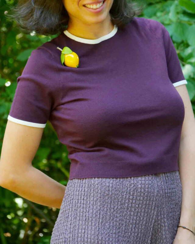 Ciléa Bijoux - Broche fruit Citron - Grand