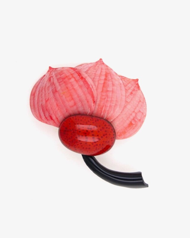 Ciléa Paris - Broche Tulipier velours – Blush