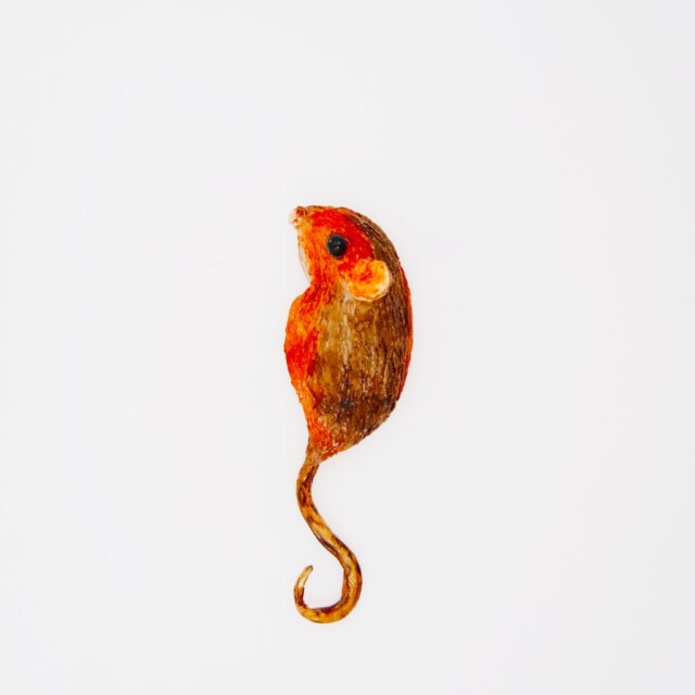 Ciléa Bijoux - Broche souris Mimi – Chocolat