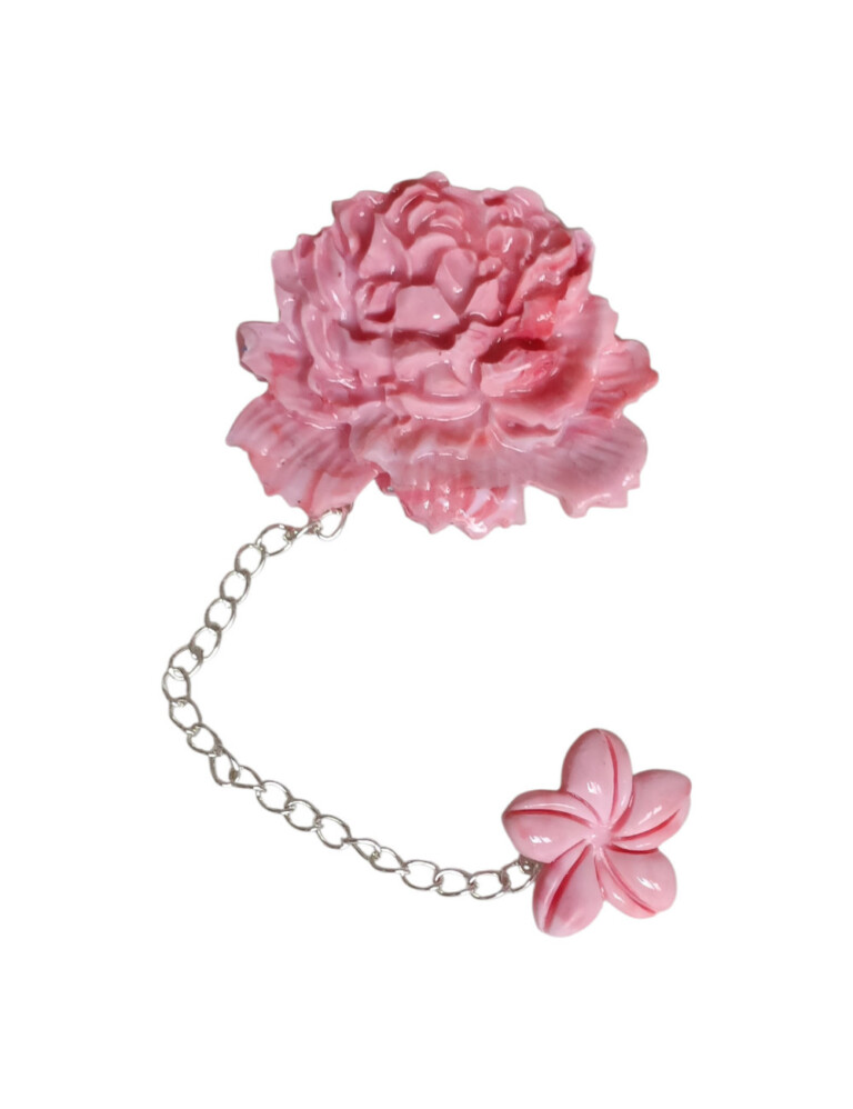 L’Atelier de Patricia - Broche fleur – Dégradé rose