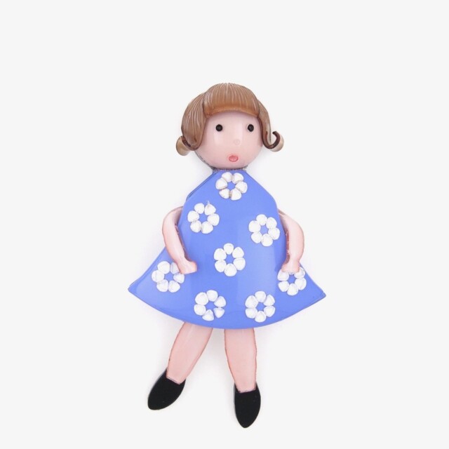 Ciléa Bijoux - Broche fleurie Tifille – Emeraude