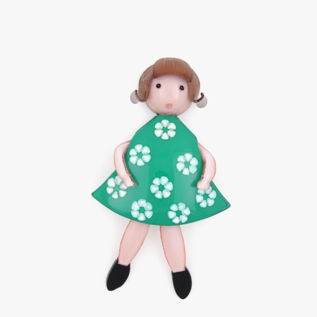 Ciléa Bijoux - Broche fleurie Tifille – Bleuet