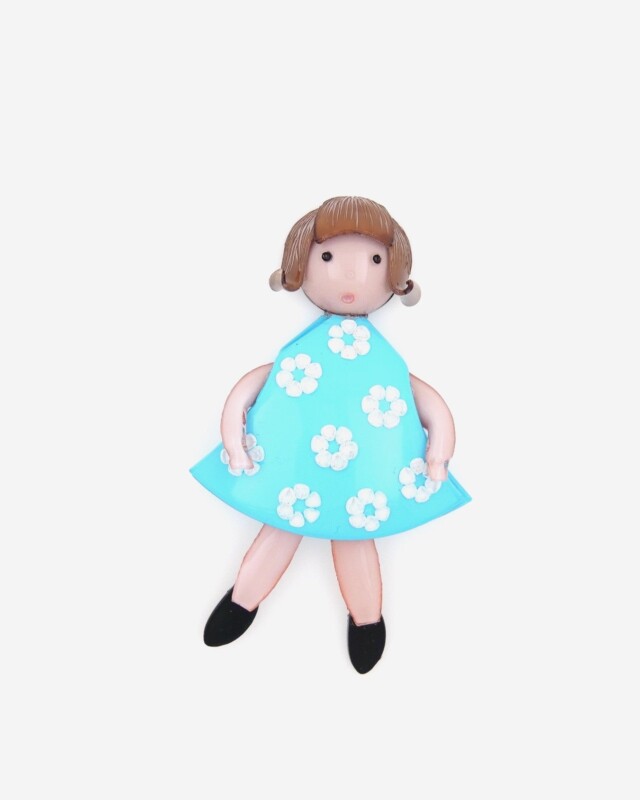 Ciléa Bijoux - Broche fleurie Tifille – Bleuet