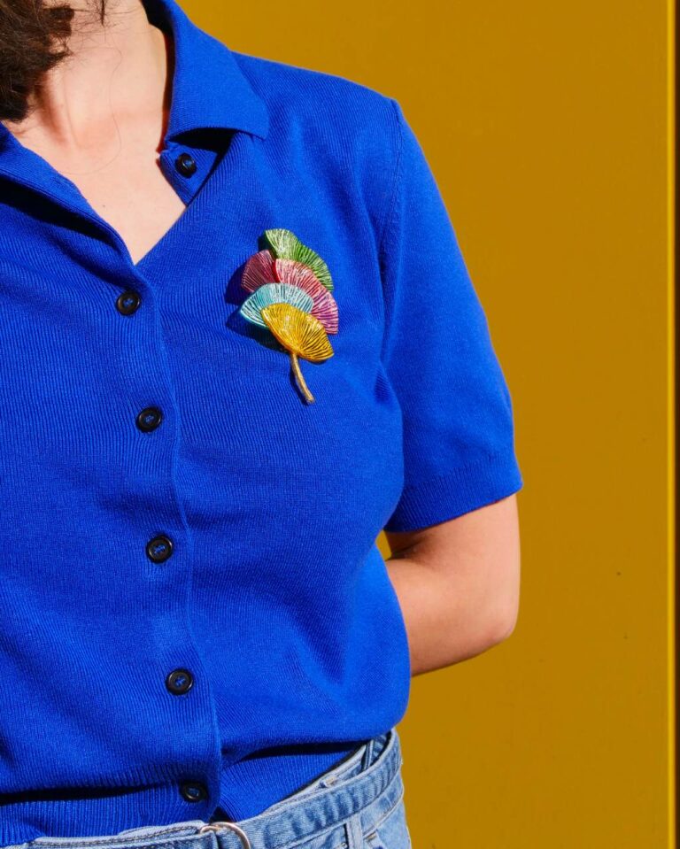 Ciléa Paris - Broche Ebisu – Vert