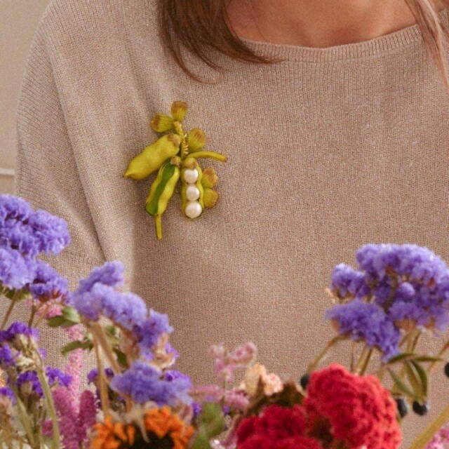 Ciléa Paris - Broche Petits Pois
