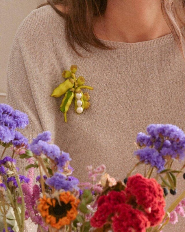 Ciléa Paris - Broche Petits Pois