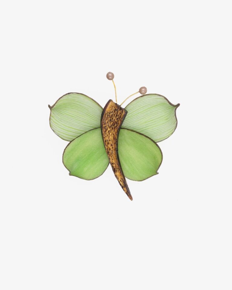 Ciléa Paris - Broche papillon Zora effet velours – Jaune