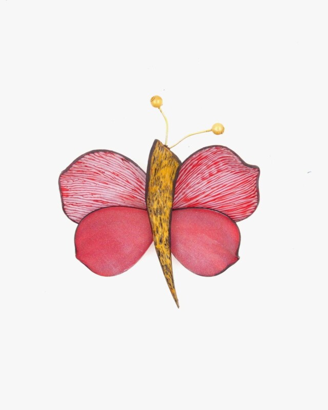 Ciléa Paris - Broche papillon Zora effet velours – Jade