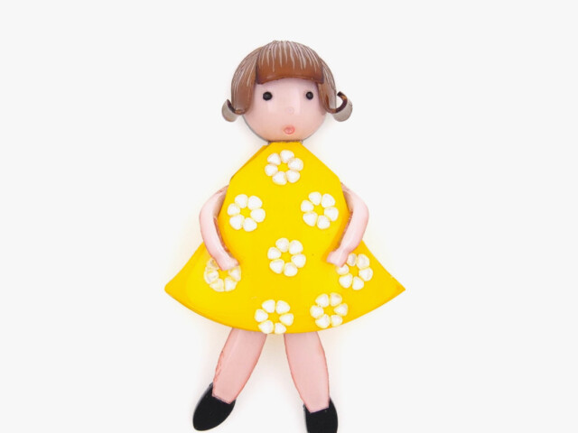 Ciléa Bijoux - Broche fleurie Tifille – Bleuet