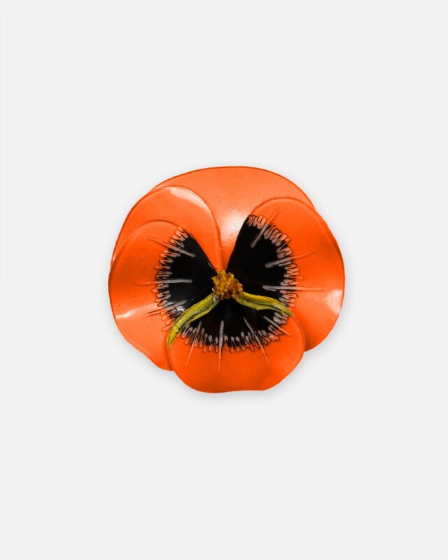 Ciléa Paris - Broche Pensée - Grand – Vert