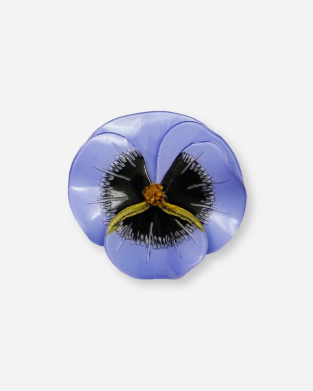 Ciléa Paris - Broche Pensée - Grand – Vert