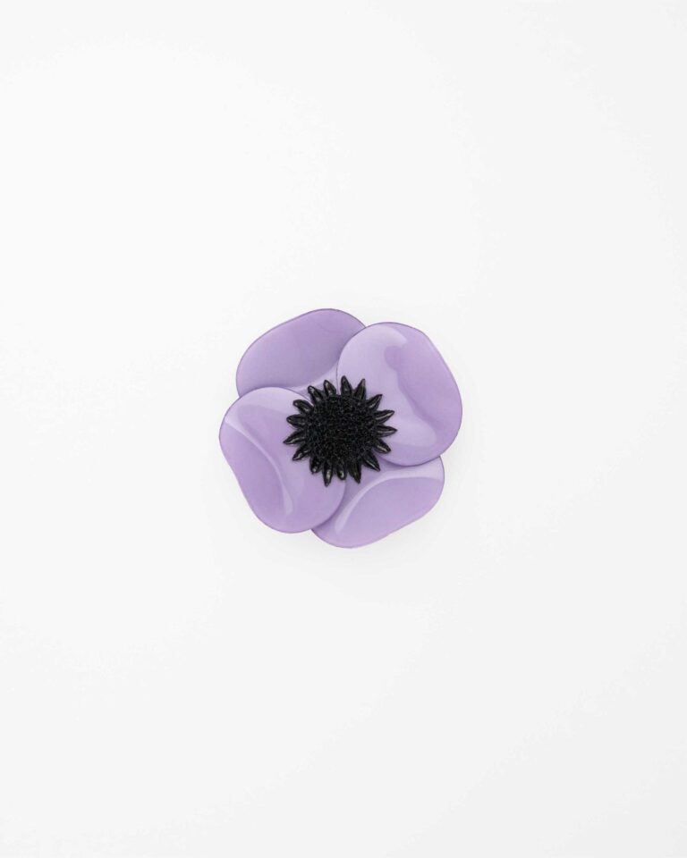 Ciléa Paris - Broche Anémone - Grand – Noir