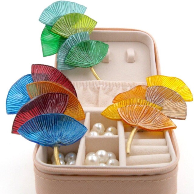 Ciléa Paris - Broche Ebisu – Vert