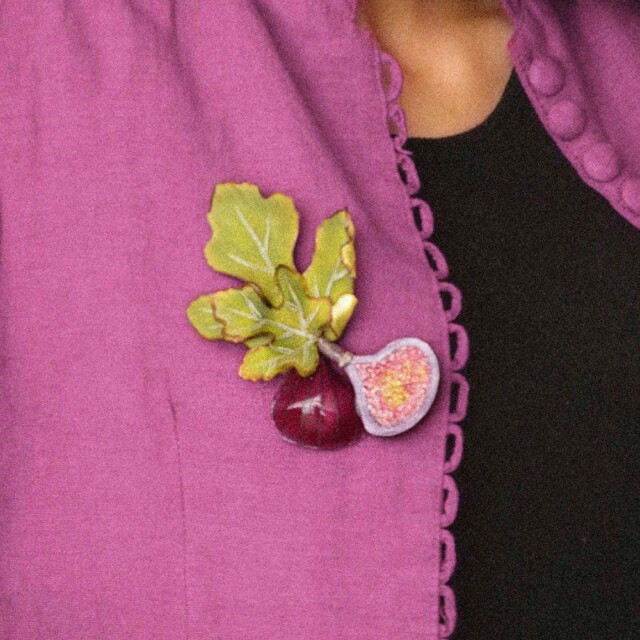 Ciléa Paris - Broches Figues – Vert