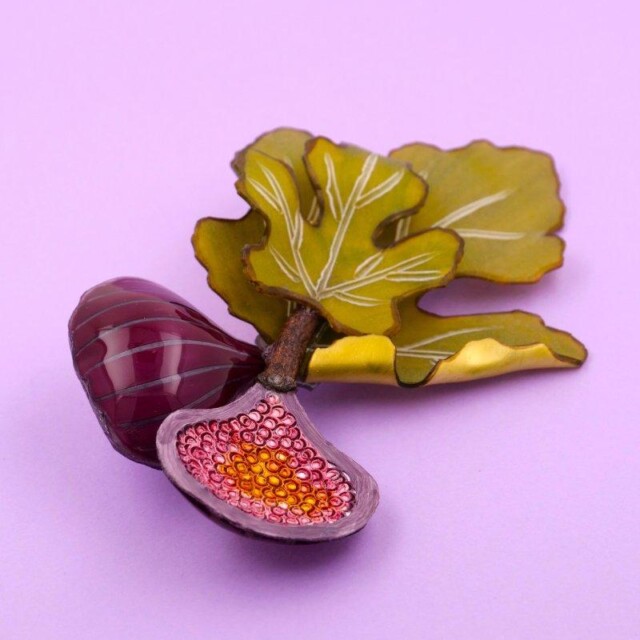 Ciléa Paris - Broches Figues – Vert