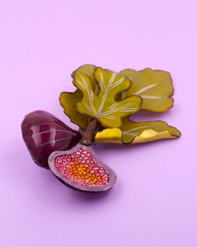 Ciléa Paris - Broches Figues – Vert