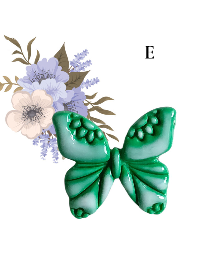 L’Atelier de Patricia - Broches- papillons – Bleu et rose
