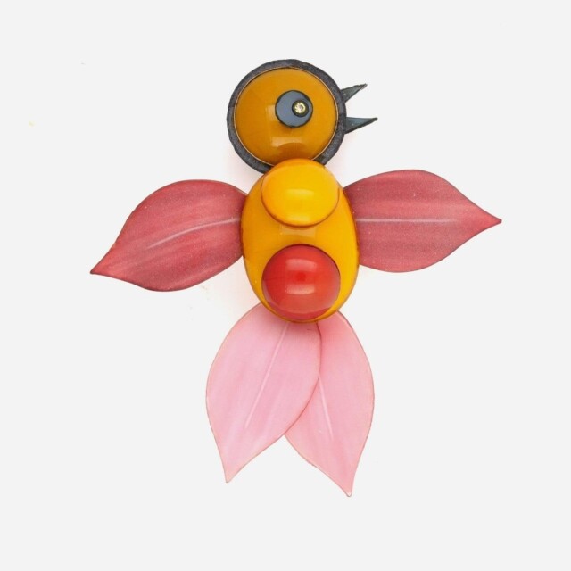 Ciléa Paris - Broche colibri Gaston – Bleu Canard