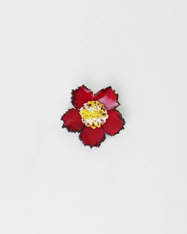 Ciléa Paris - Pin’s fleur Tuba – Vert