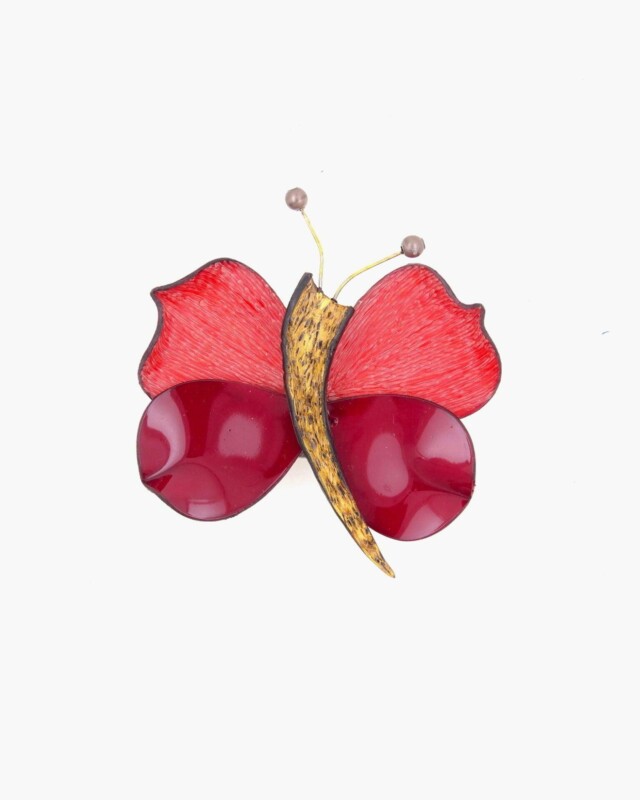 Ciléa Paris - Broches bijoux papillon Zora effet satin – Léopard