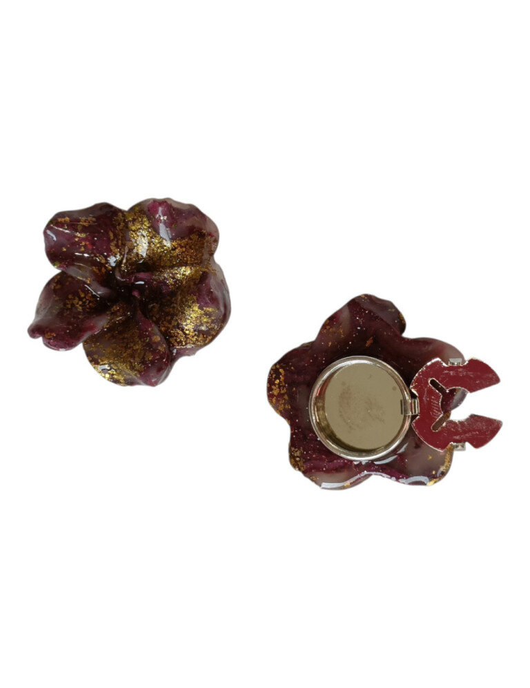 L’Atelier de Patricia - Cache-Bouton -Fleur Scintillante – Doré
