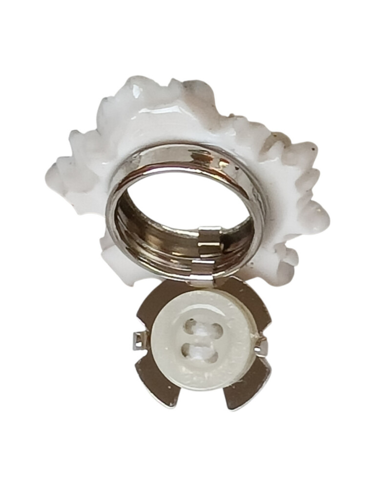 L’Atelier de Patricia - Cache-Bouton -Fleur Scintillante – Doré