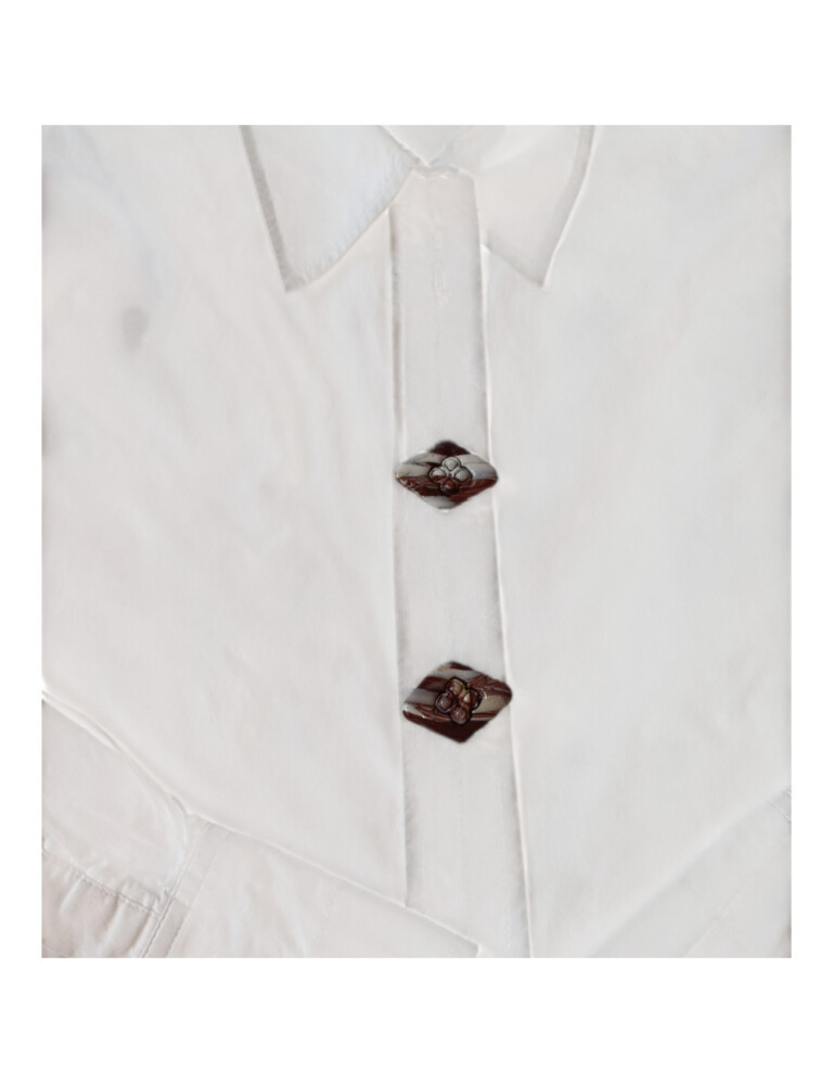L’Atelier de Patricia - Cache bouton - Choco-Marbré – Beige - chocolat
