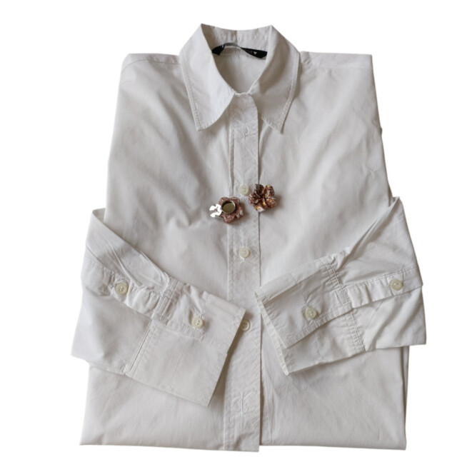 L’Atelier de Patricia - Cache bouton chemise artisanale - Roses Romantiques – Rose et doré