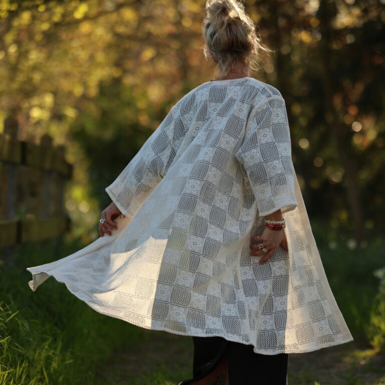 Meta SS25 - Calixte - Coton crocheté ivoire – Taille unique