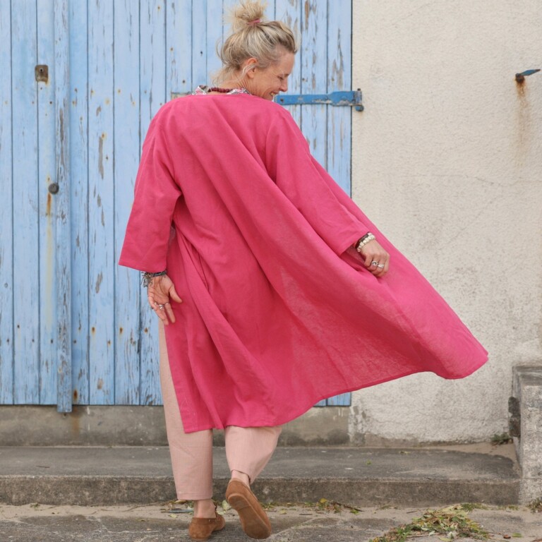 Meta SS25 - Calixte - Coton/Lin Sorbet framboise – Taille unique