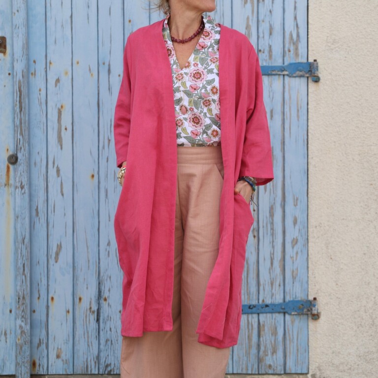 Meta SS25 - Calixte - Coton/Lin Sorbet framboise – Taille unique