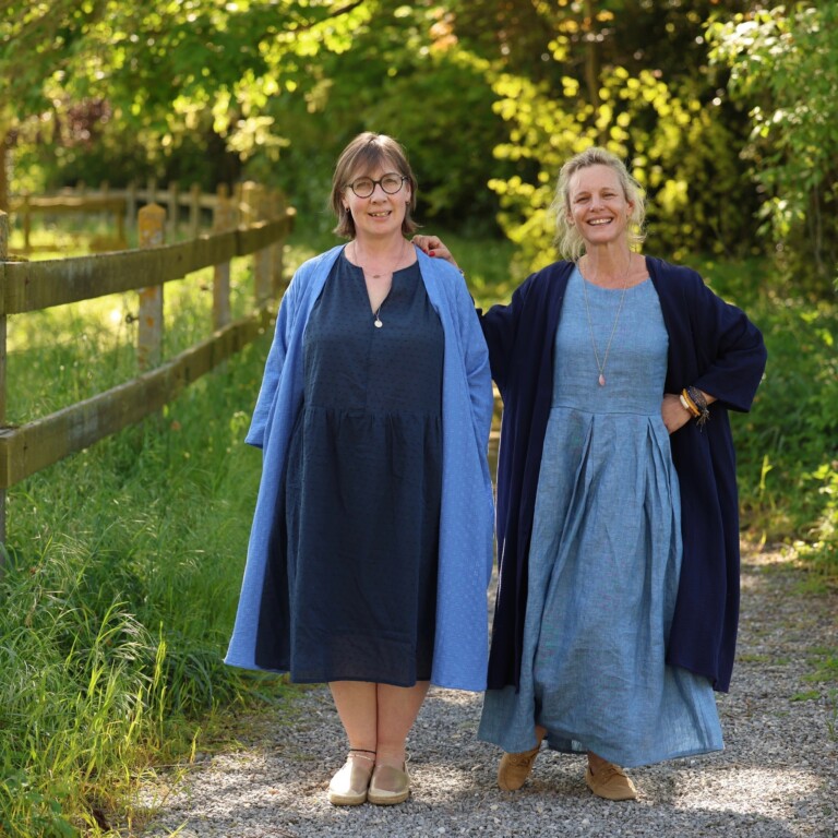Meta SS25 - Calixte - Double gaze de coton brodé bleu roi – Taille unique