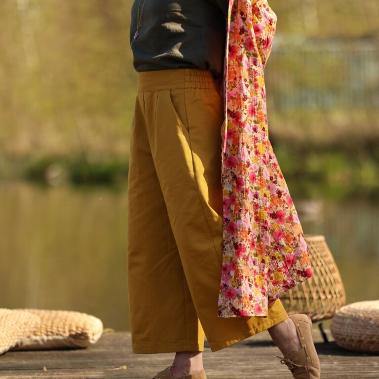 Meta SS25 - Calixte - Double gaze de coton « Fleurs en feu » – Taille unique