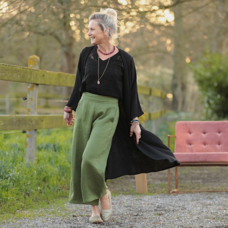 Meta SS25 - Calixte - Double gaze de coton noire – Unique