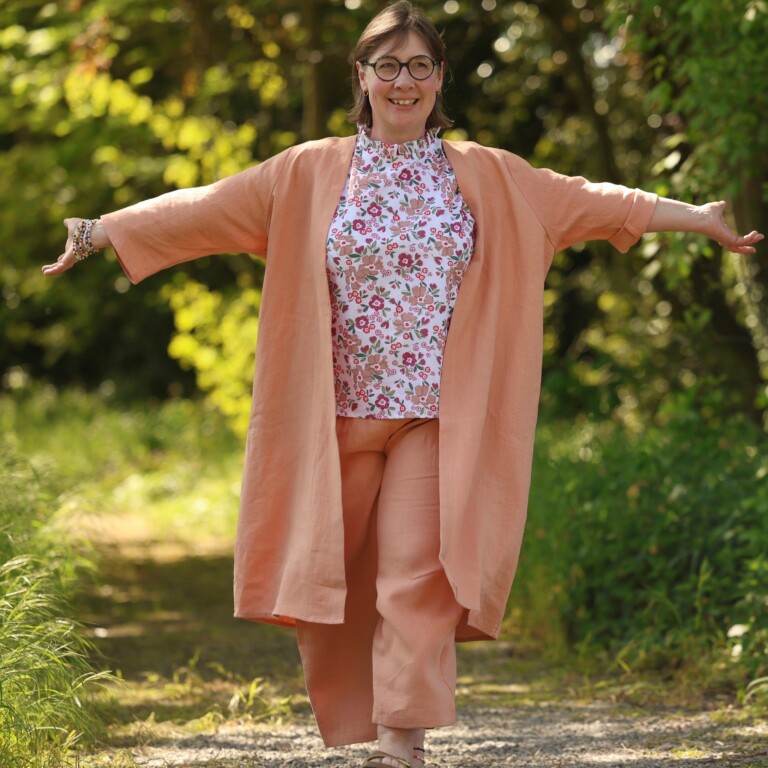 calixte lin abricot 8250618 Meta SS25 - Calixte - Lin abricot – Taille unique