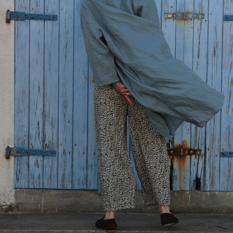 Meta SS25 - Calixte - Lin chiné bleu doux – Taille unique